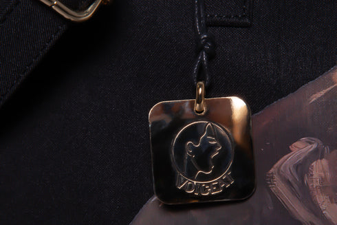 Panther tote bag nero dettaglio